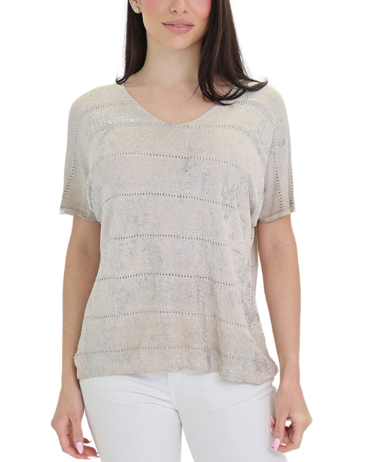 Knit Top w/ Foil view 