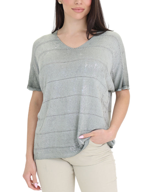 Knit Top w/ Foil view 