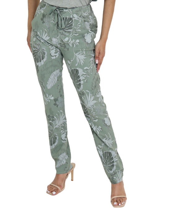Palm Print Pants view 
