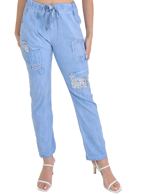 Pants w/ Rhinestones view 
