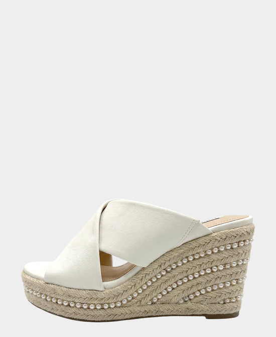
Pearl Wedge Sandal in WHITE view 2