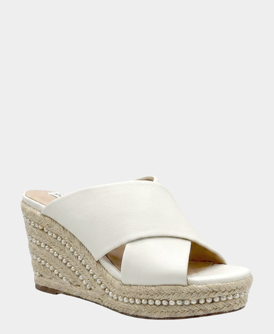 
Pearl Wedge Sandal in WHITE view 1