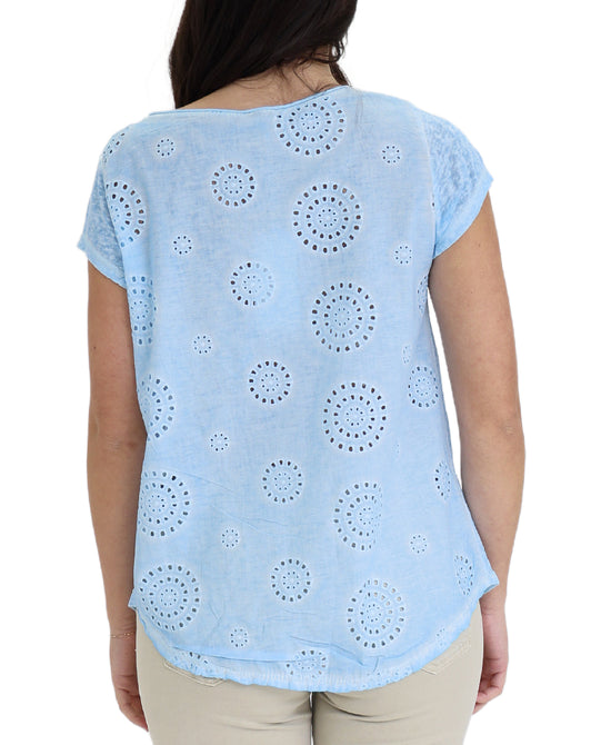 Shimmer Star Top w/ Eyelet Back view 2
