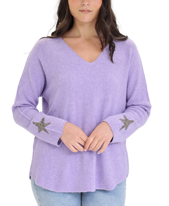 Sweater w/ Beaded Stars view 1