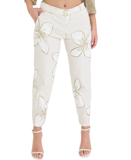 Pants w/ Shimmer Flowers view 1