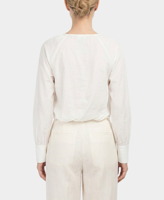 Balloon Blouse w/ Crochet Trim view 2