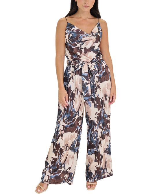 Printed Satin Pants view 