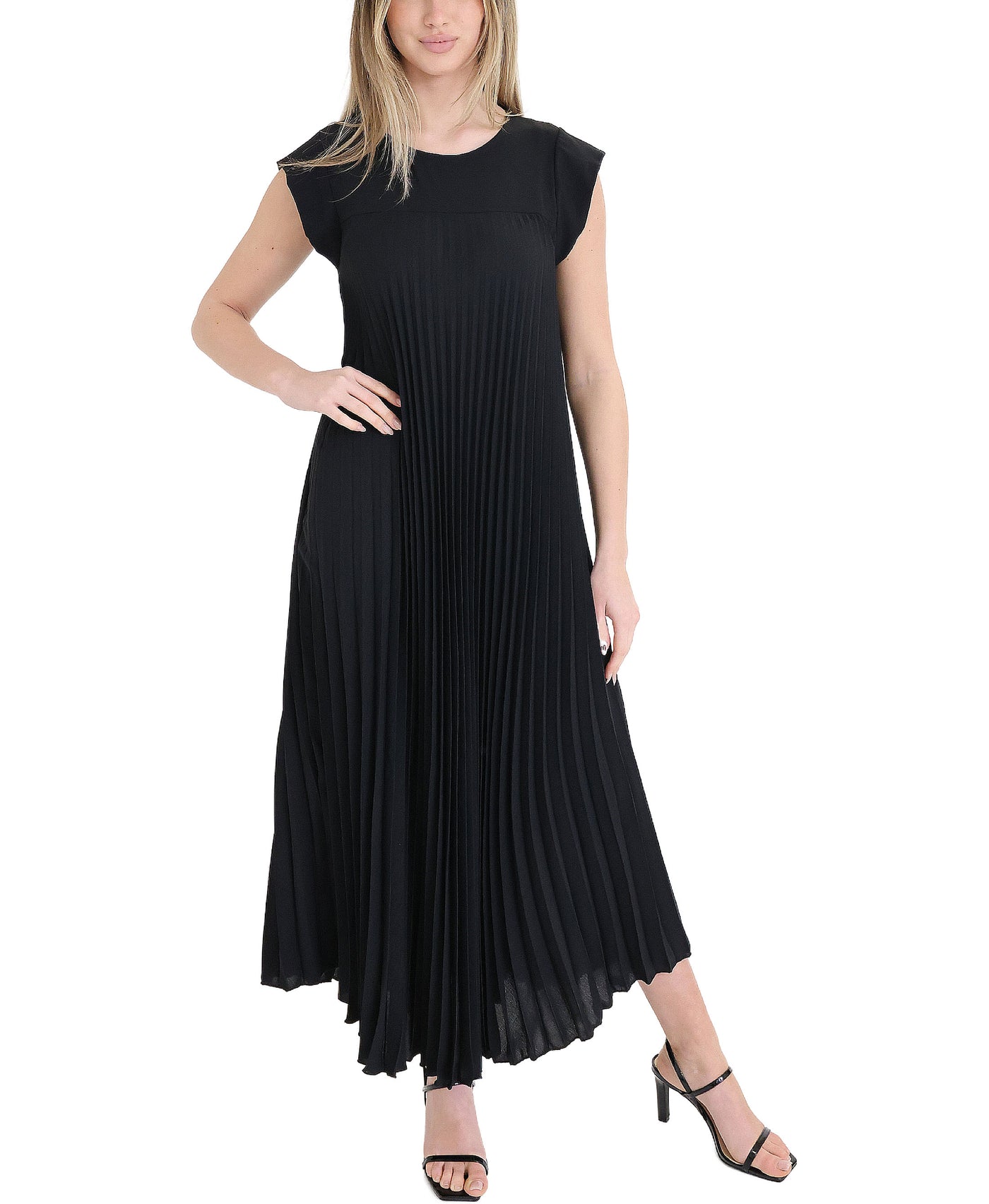 Pleated Maxi Dress view 1