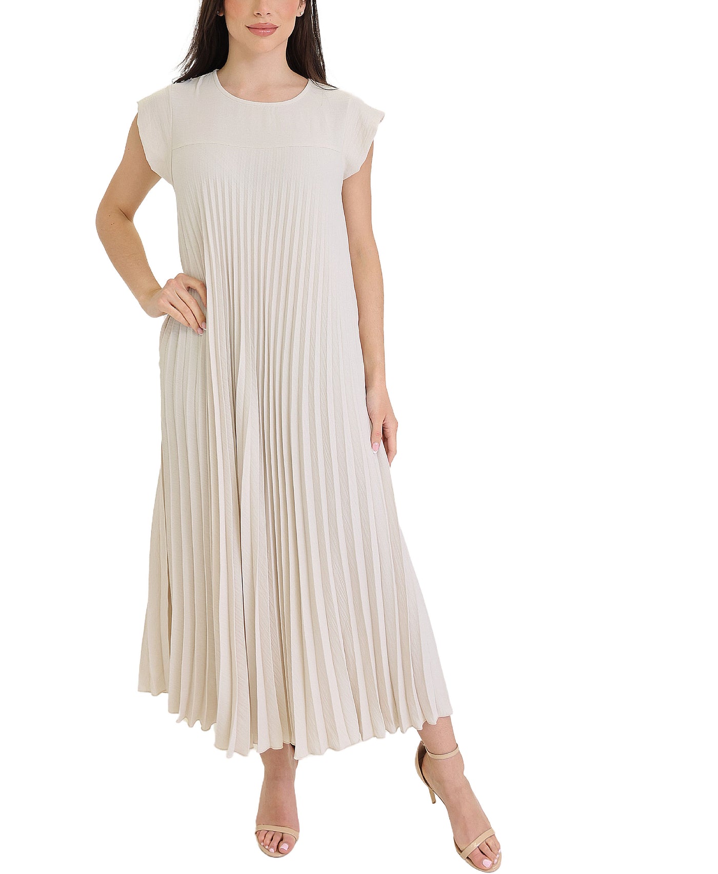 Pleated Maxi Dress view 1