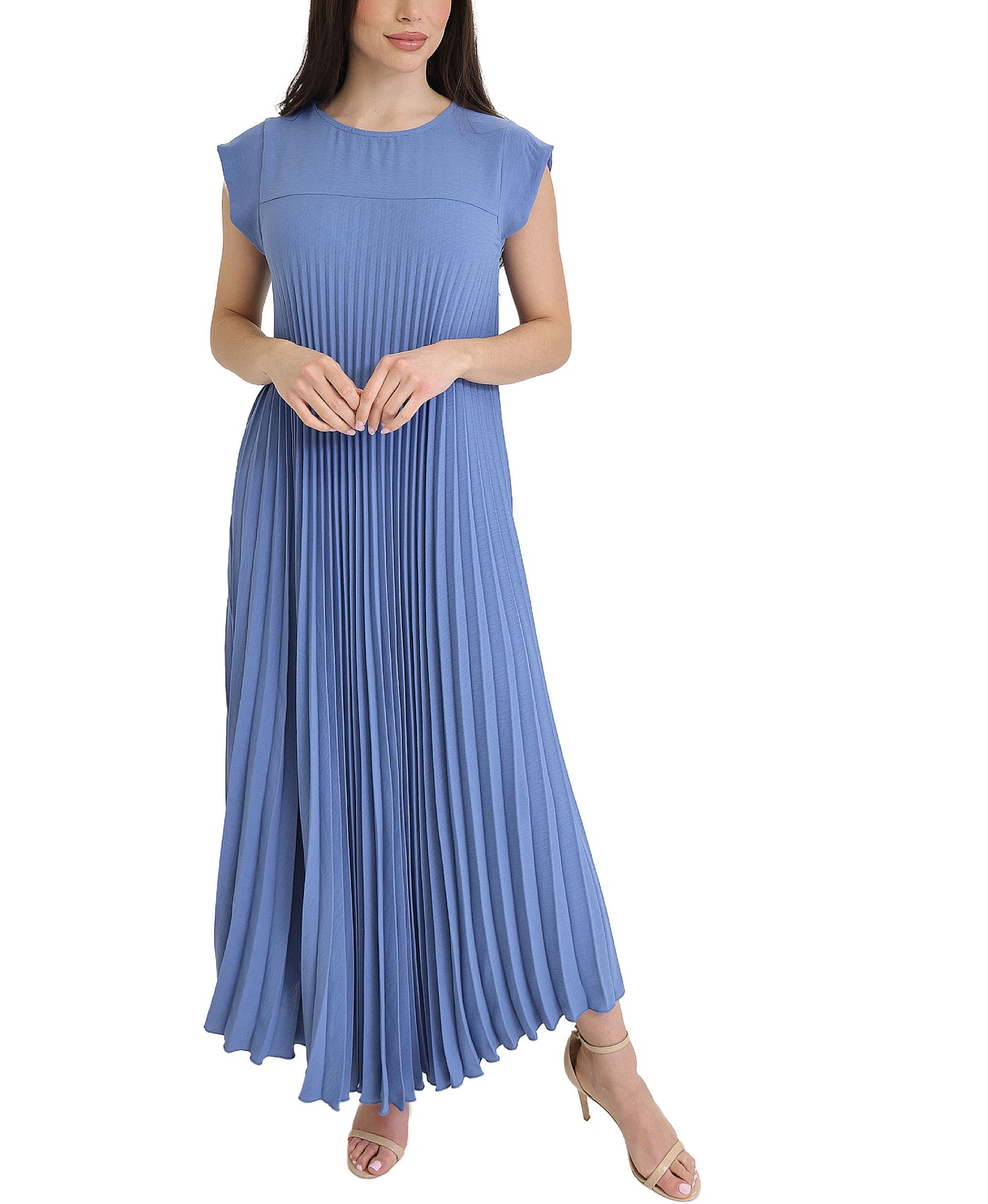 Pleated Maxi Dress view 1
