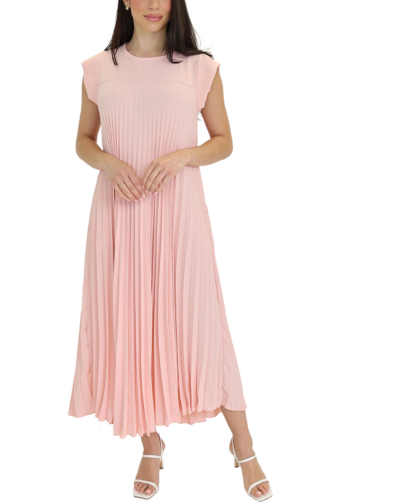 Pleated Maxi Dress view 1