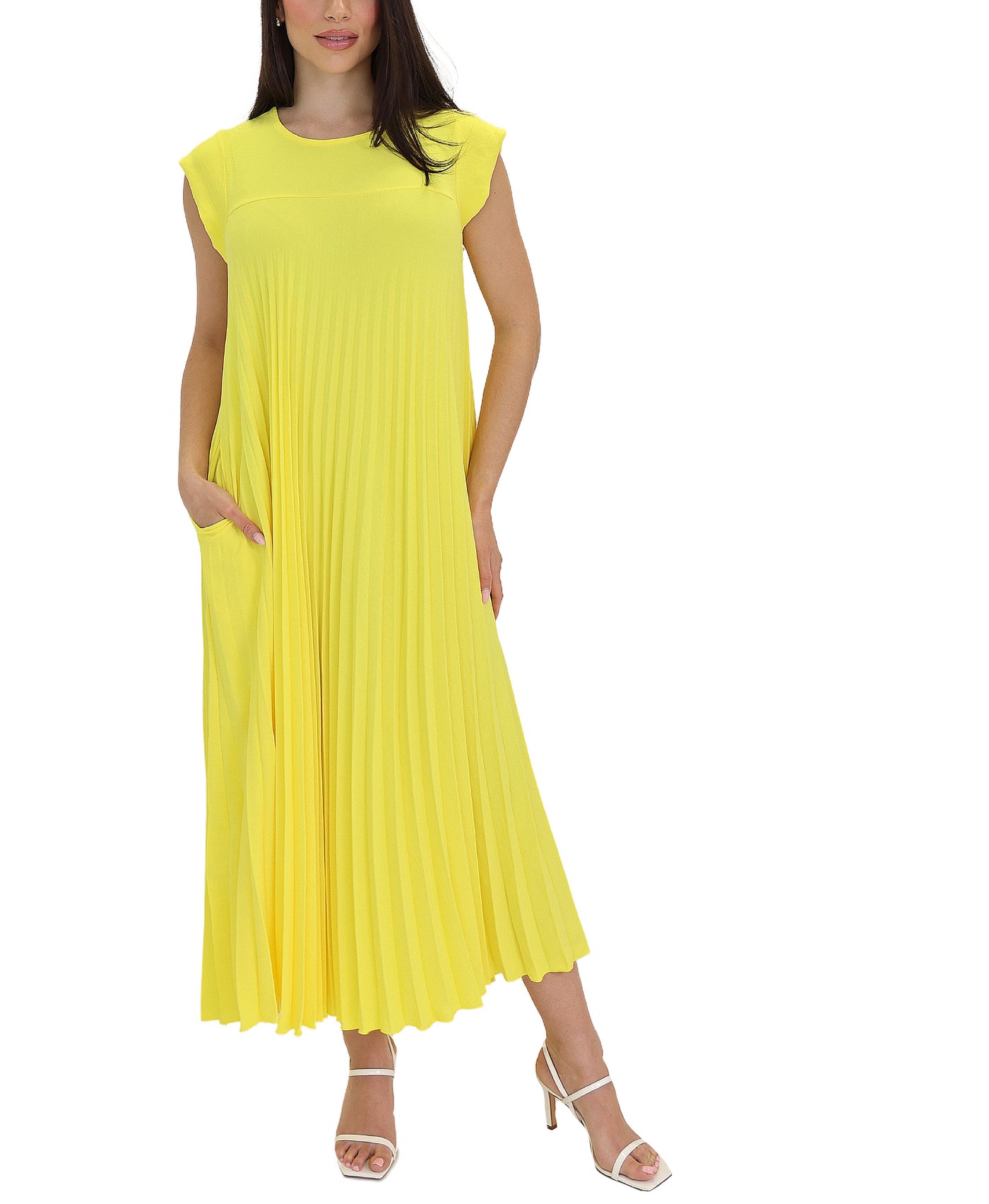Pleated Maxi Dress view 1