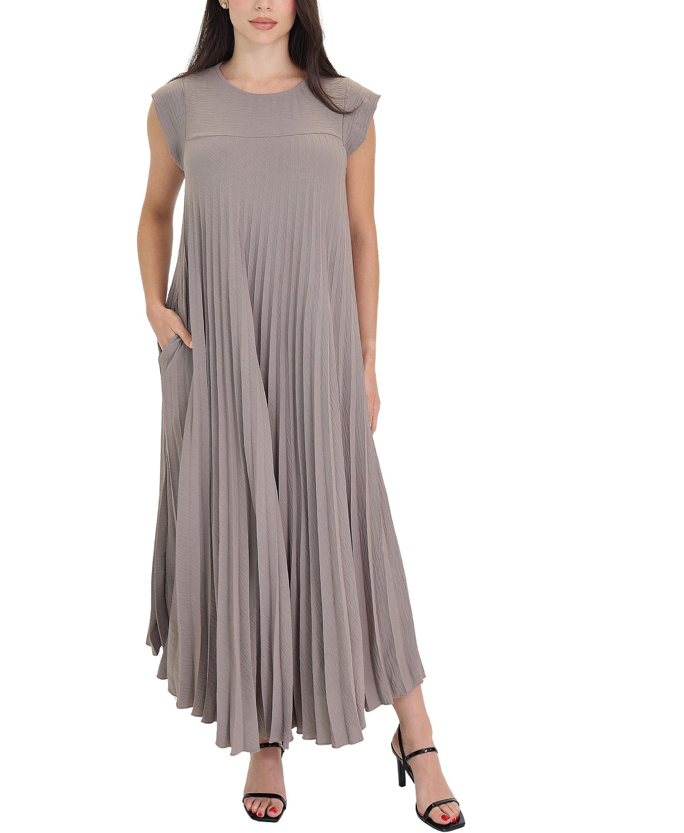 Pleated Maxi Dress view 2