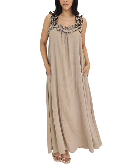 Maxi Dress w/ Leopard Straps view 