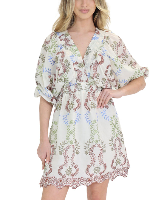 Eyelet Embroidered Dress view 