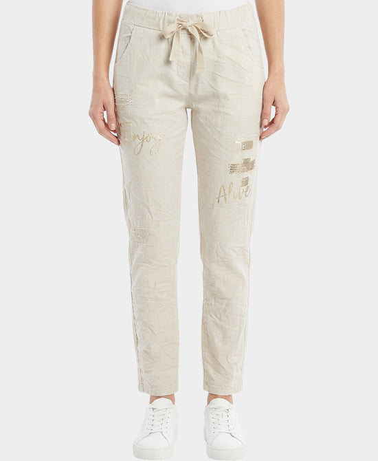 "Enjoy" Pants w/ Sequins view 1