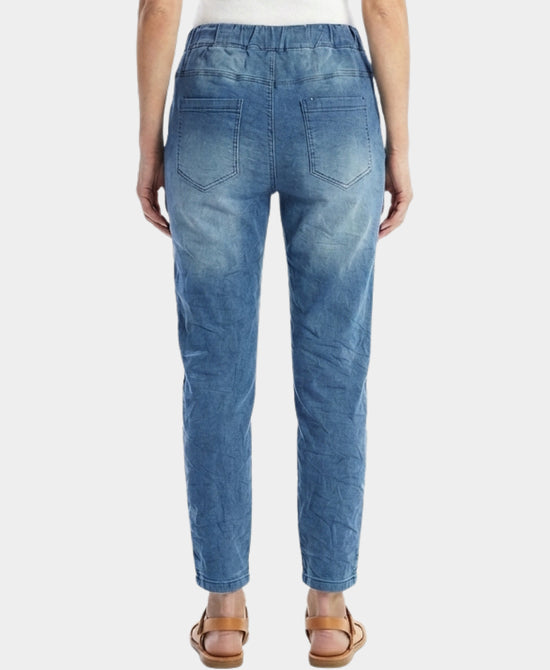 Jeans w/ Sequins & Metallic Detail view 2