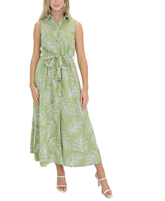 Embroidered Maxi Dress view 