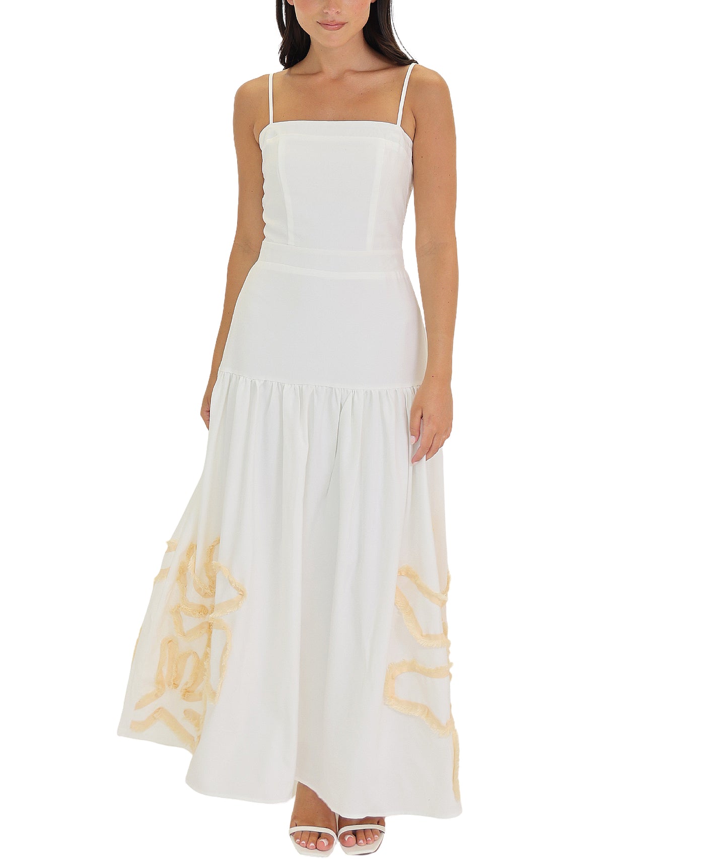 Embroidered Maxi Dress view 1