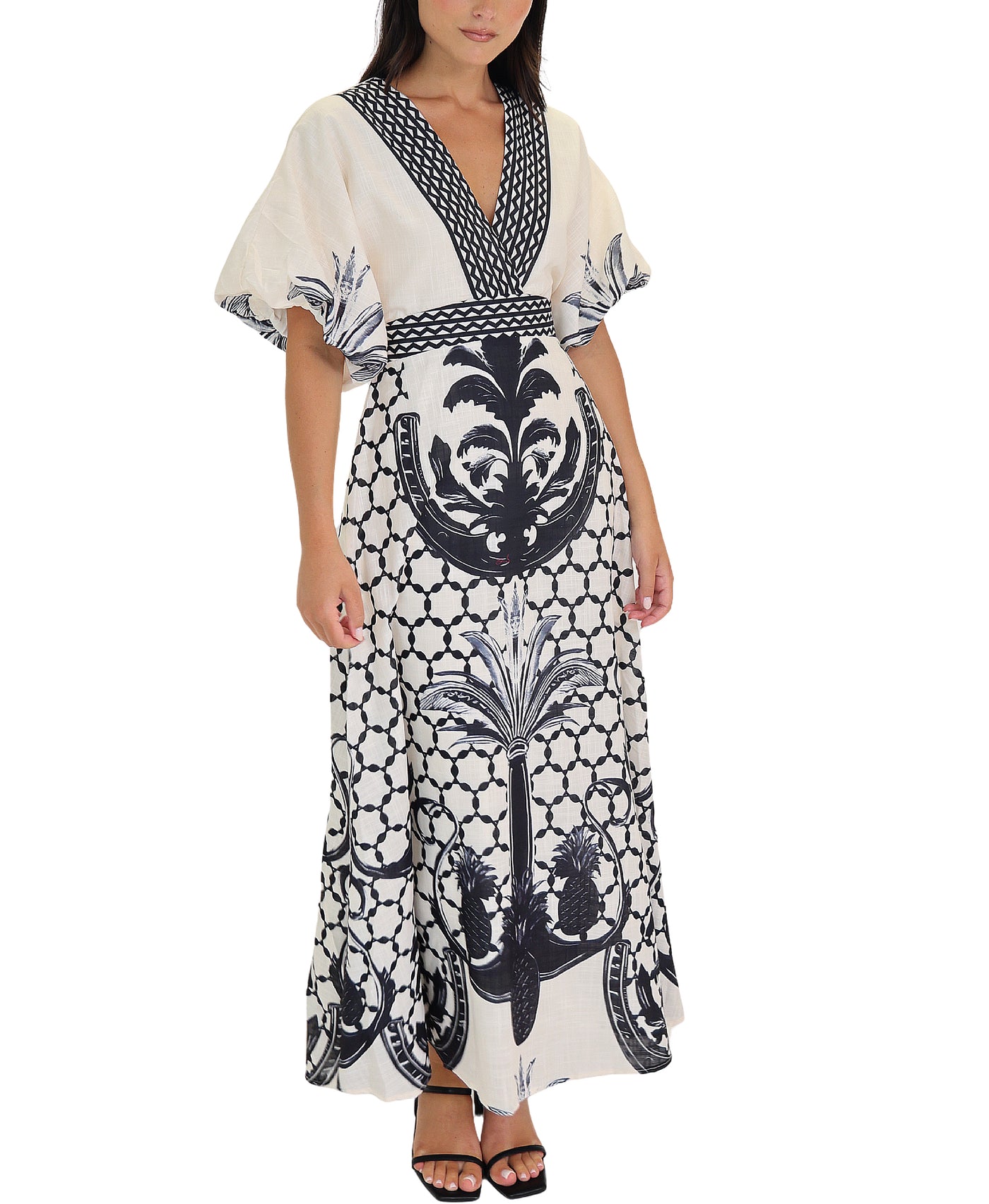 Printed Maxi Dress view 1