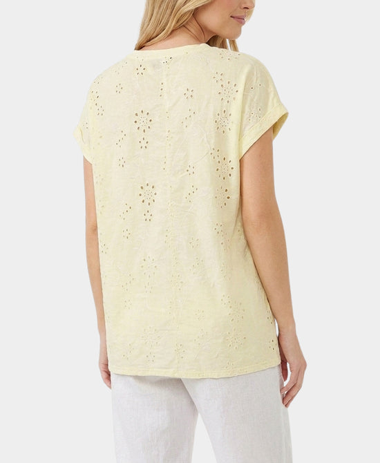
Tee w/ Eyelet Back in YELLOW view 2