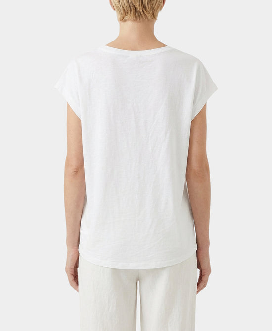 Cotton Tee w/ Seam Detail view 2