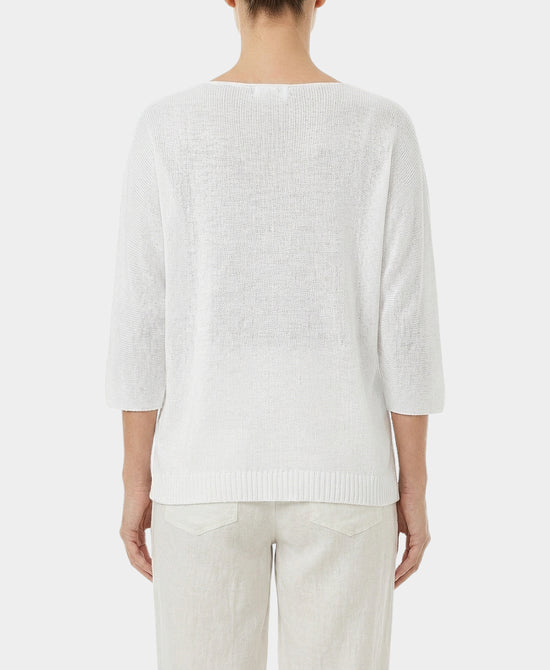 "Beautiful" Knit Top w/ Silver Foil & Crystals view 2