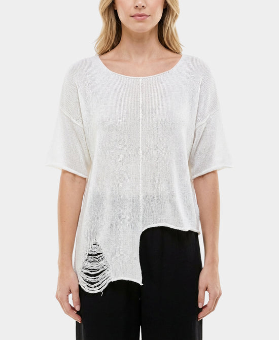 Asymmetrical Hem Sweater view 1