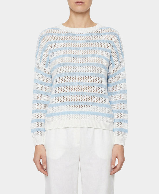 Stripe Open Weave Sweater view 1