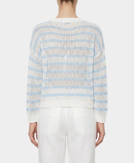 Stripe Open Weave Sweater view 2