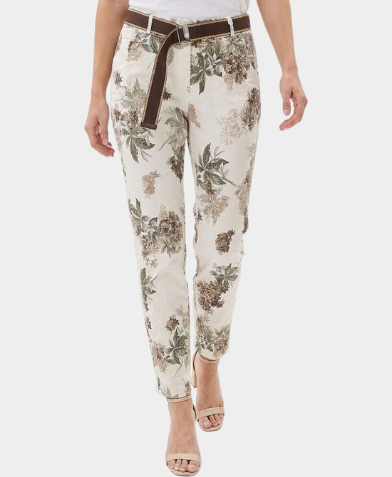 
Floral Print Pants in IVORY/BROWN view 1