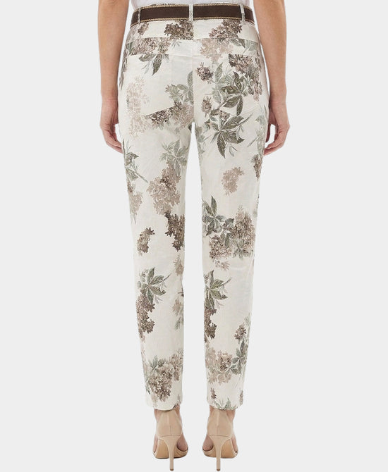 
Floral Print Pants in IVORY/BROWN view 2
