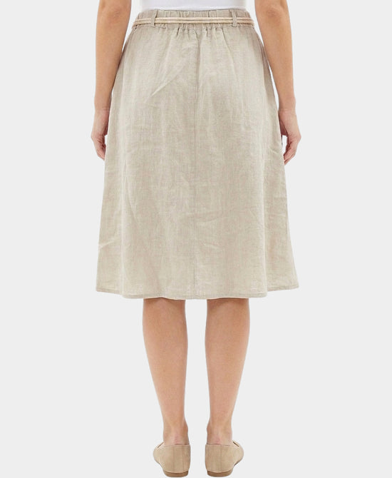 
Linen Skirt in BEIGE view 2