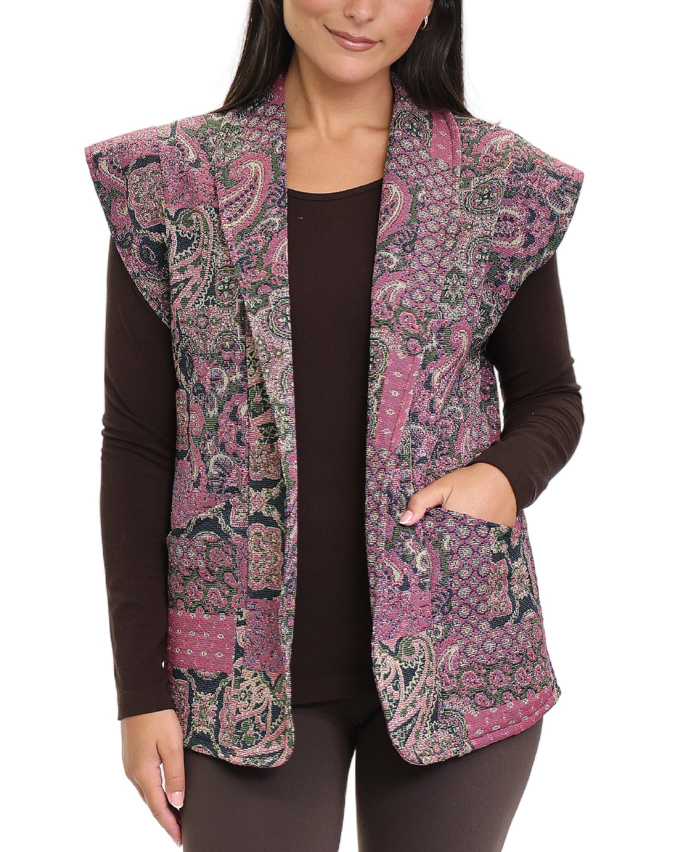 Paisley Print Vest image 1