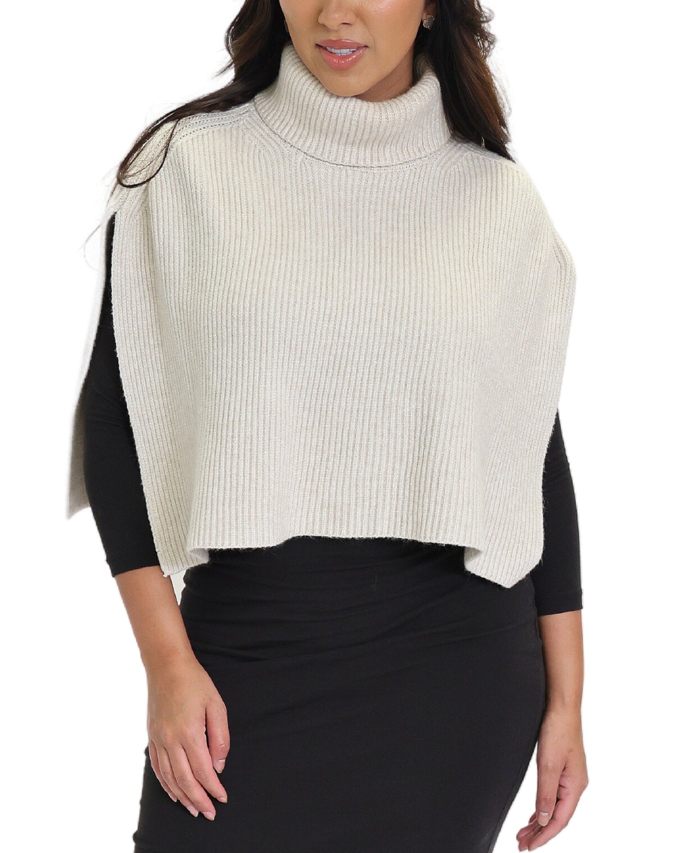 Turtleneck Cape Top image 1