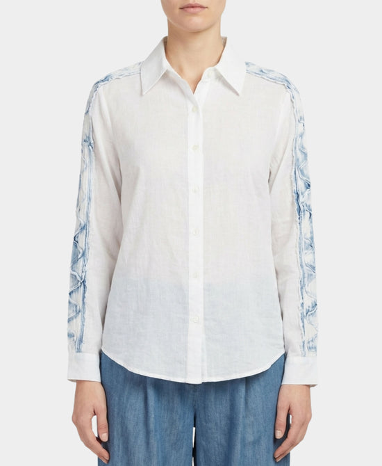 Shirt w/ Denim Detail view 