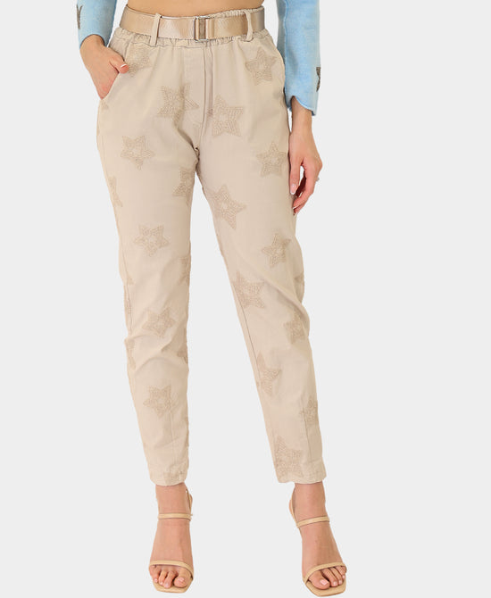Embroidered Star Pants view 