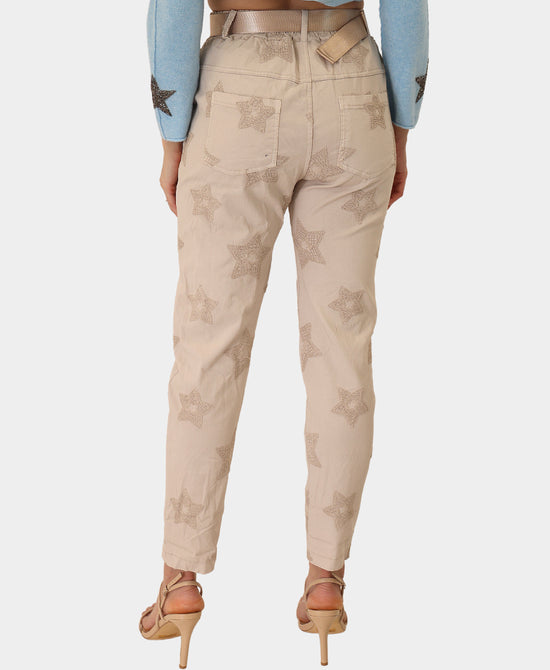 Embroidered Star Pants view 