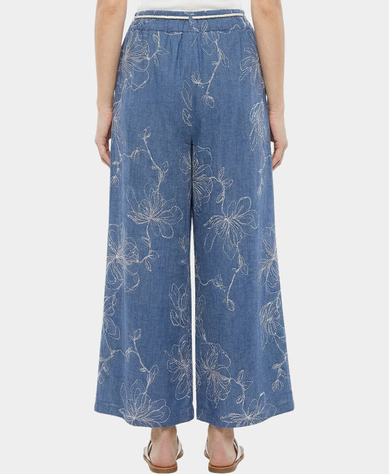 Printed Wide Leg Pants view 2