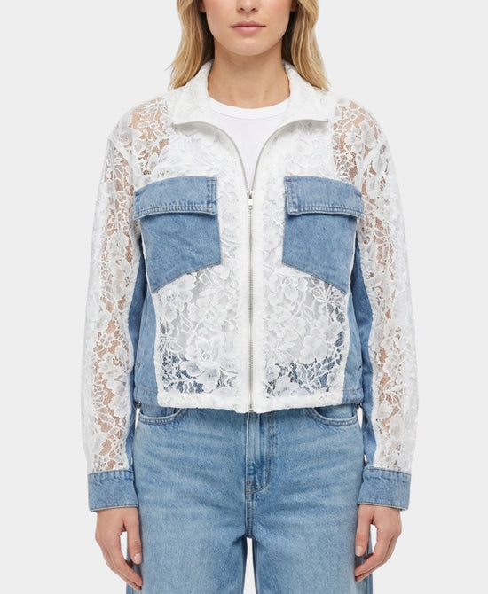 Lace & Denim Jacket view 