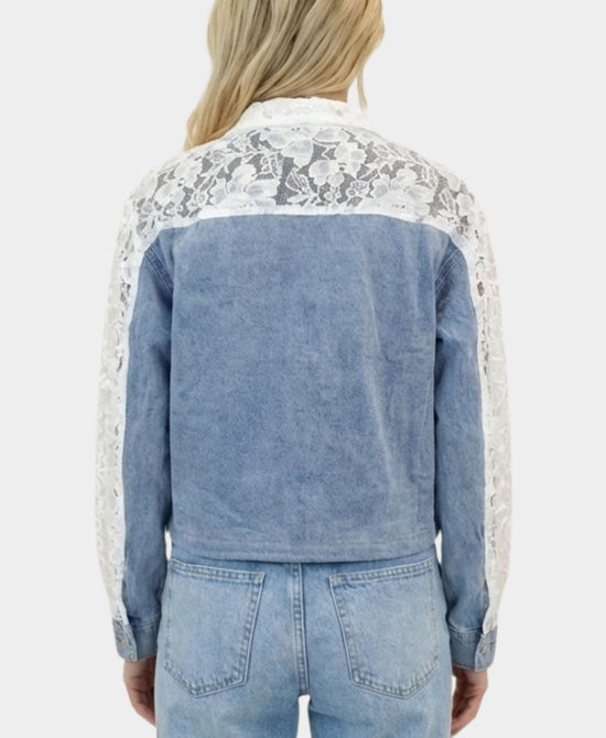 Lace & Denim Jacket view 