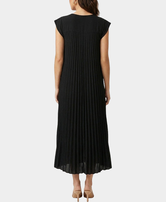 
Pleated Maxi Dress in BLACK view 2