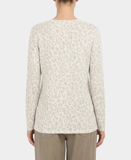 Knit Leopard Top view 2