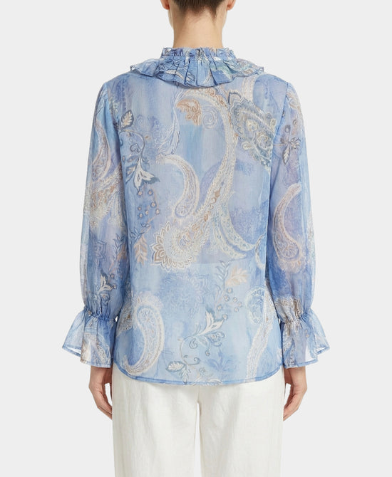 Paisley Print Top w/ Ruffles view 2