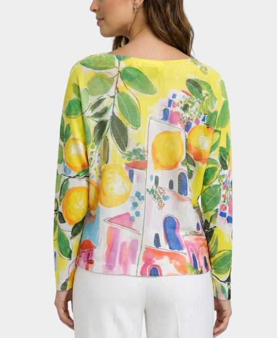
Lemon Print Knit Top in Lemons view 2