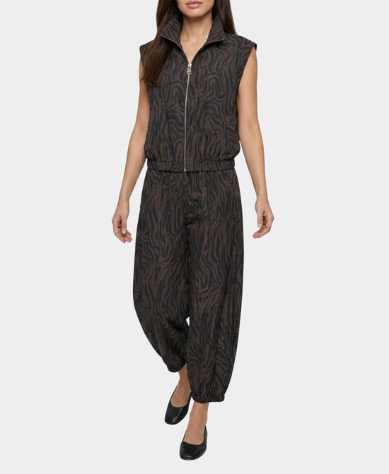 
Zebra Print Vest in BROWN/BLACK view 2