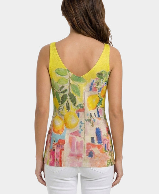 
Lemon Print Knit Tank in YELLOW MULTI view 2