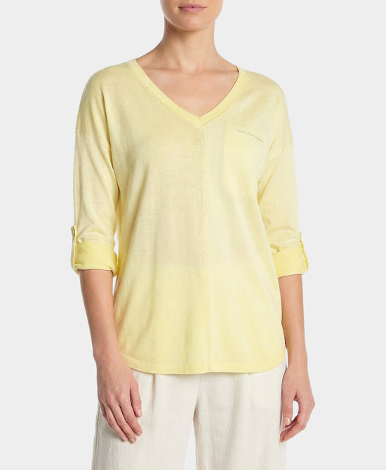 Colorblock Shimmer Top view 1