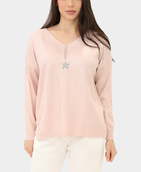 Shimmer Star Sweater view 1