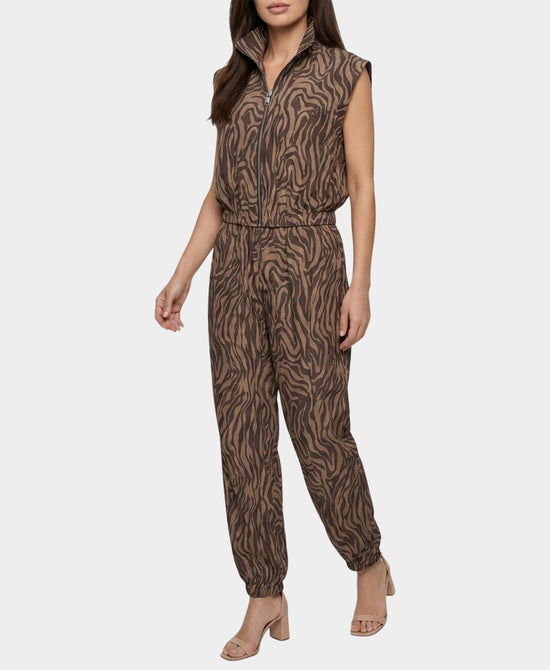 
Zebra Print Balloon Pants in TAN/BROWN view 2